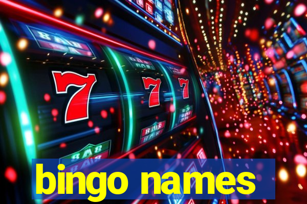 bingo names