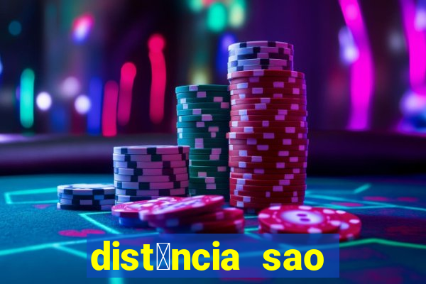 dist芒ncia sao paulo santos