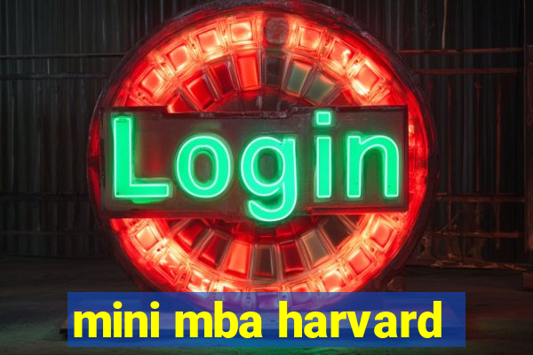 mini mba harvard