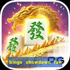 bingo showdown fan page freebies