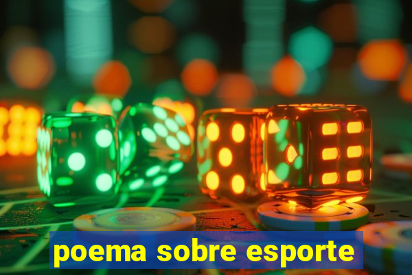 poema sobre esporte