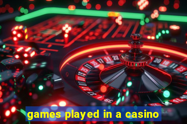 games played in a casino