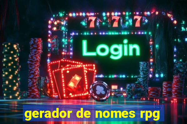 gerador de nomes rpg