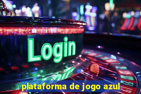 plataforma de jogo azul