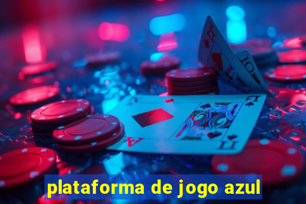 plataforma de jogo azul