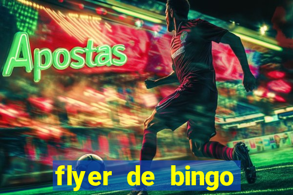 flyer de bingo para editar