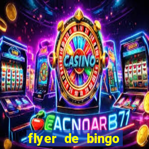 flyer de bingo para editar