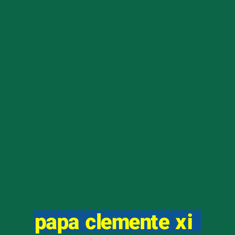 papa clemente xi