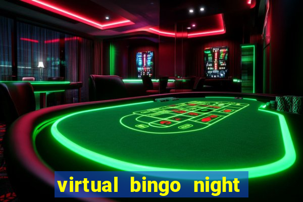 virtual bingo night with friends