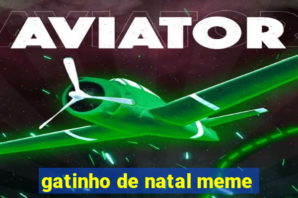 gatinho de natal meme