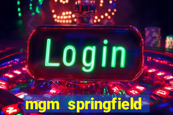 mgm springfield slot payout percentage