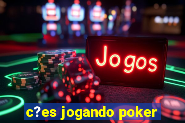 c?es jogando poker