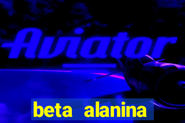 beta alanina aumenta a pressao