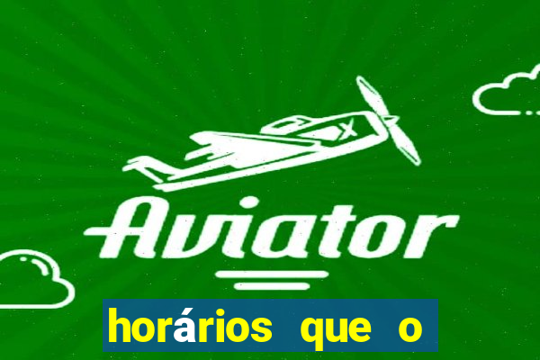 horários que o fortune dragon paga