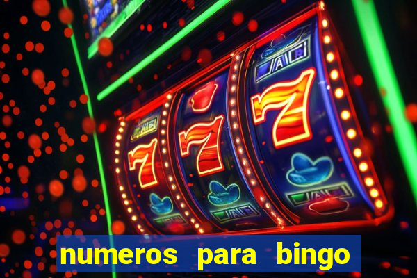 numeros para bingo de 1 a 90