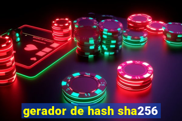 gerador de hash sha256