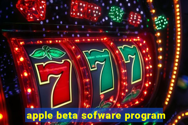 apple beta sofware program