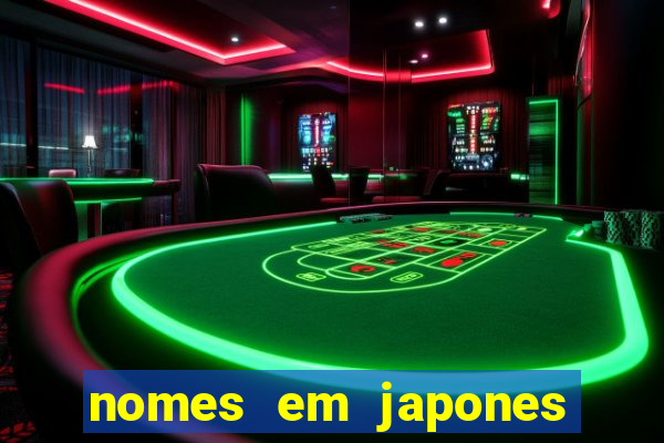 nomes em japones para jogo