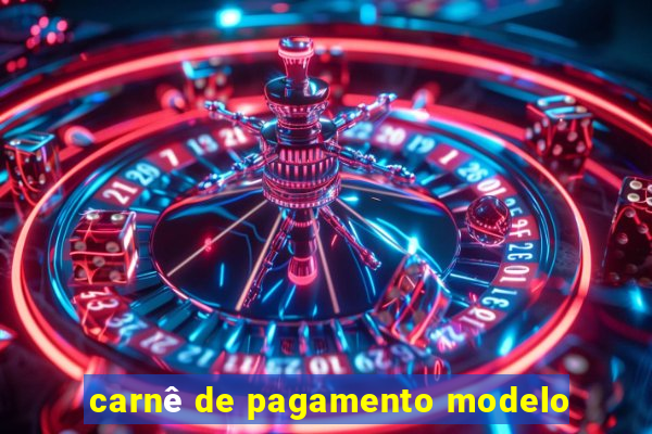 carnê de pagamento modelo