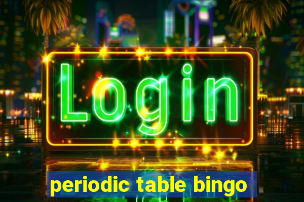 periodic table bingo