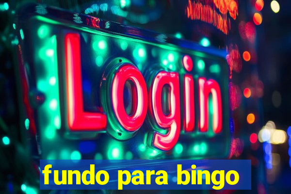 fundo para bingo