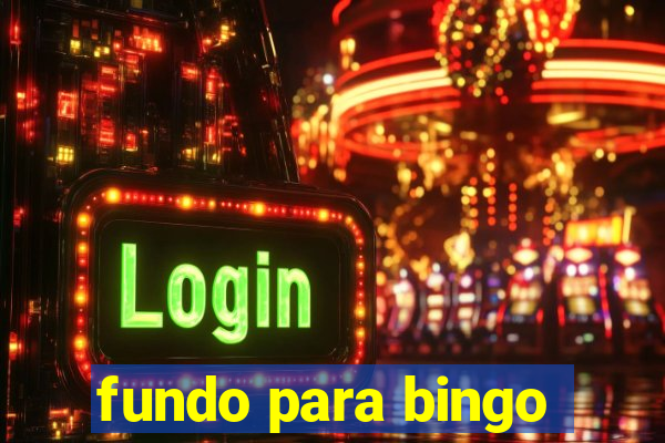 fundo para bingo