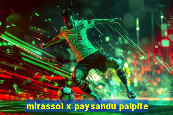 mirassol x paysandu palpite