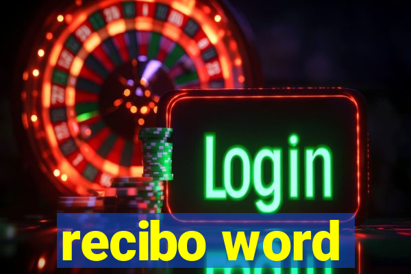 recibo word