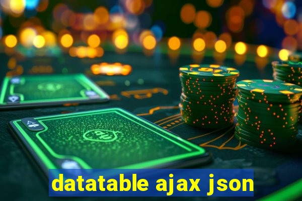 datatable ajax json