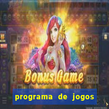 programa de jogos de futebol