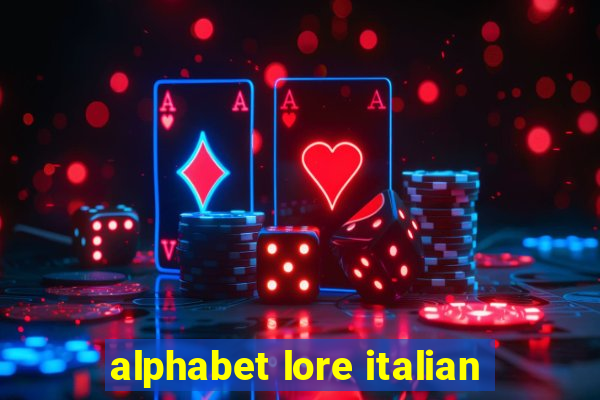 alphabet lore italian