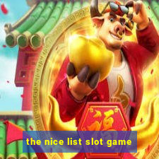 the nice list slot game