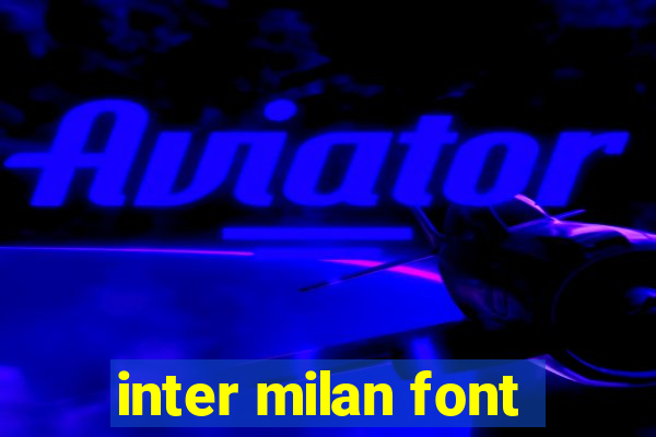 inter milan font