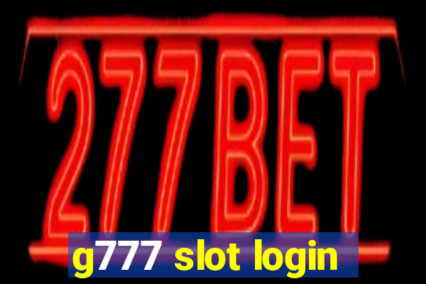 g777 slot login