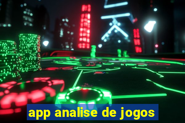 app analise de jogos