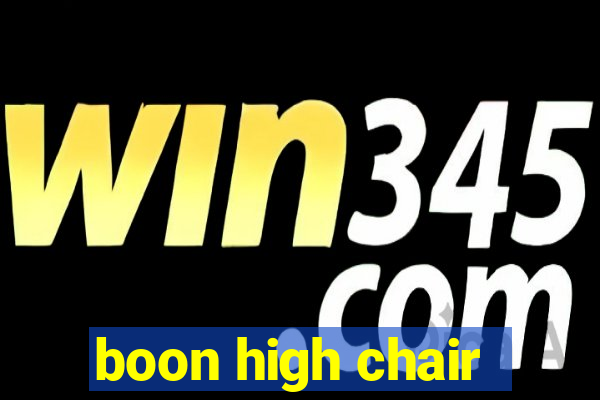 boon high chair