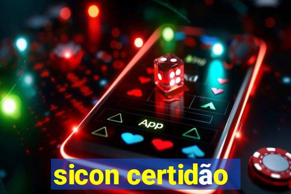 sicon certidão