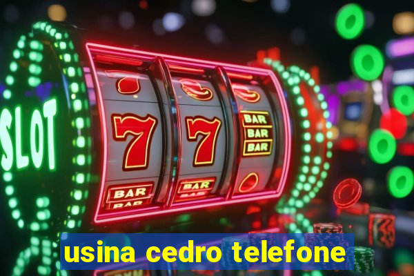 usina cedro telefone