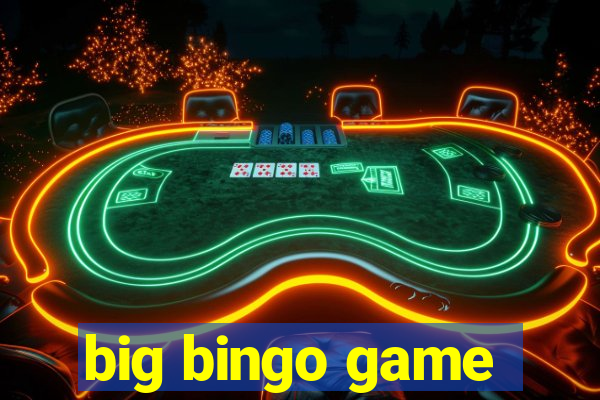 big bingo game