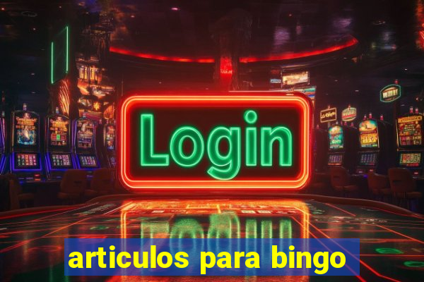 articulos para bingo