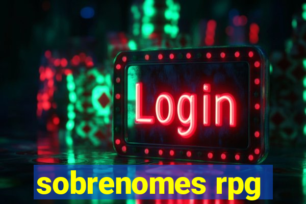 sobrenomes rpg