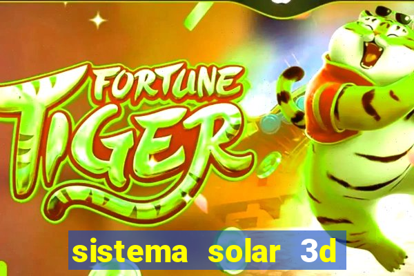 sistema solar 3d em movimento