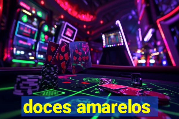 doces amarelos