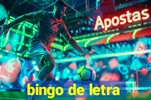 bingo de letra