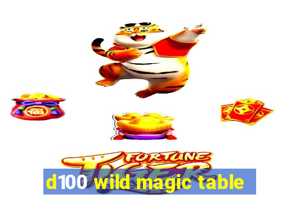 d100 wild magic table