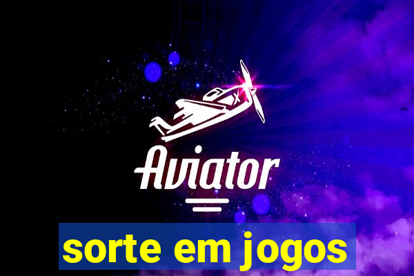 sorte em jogos