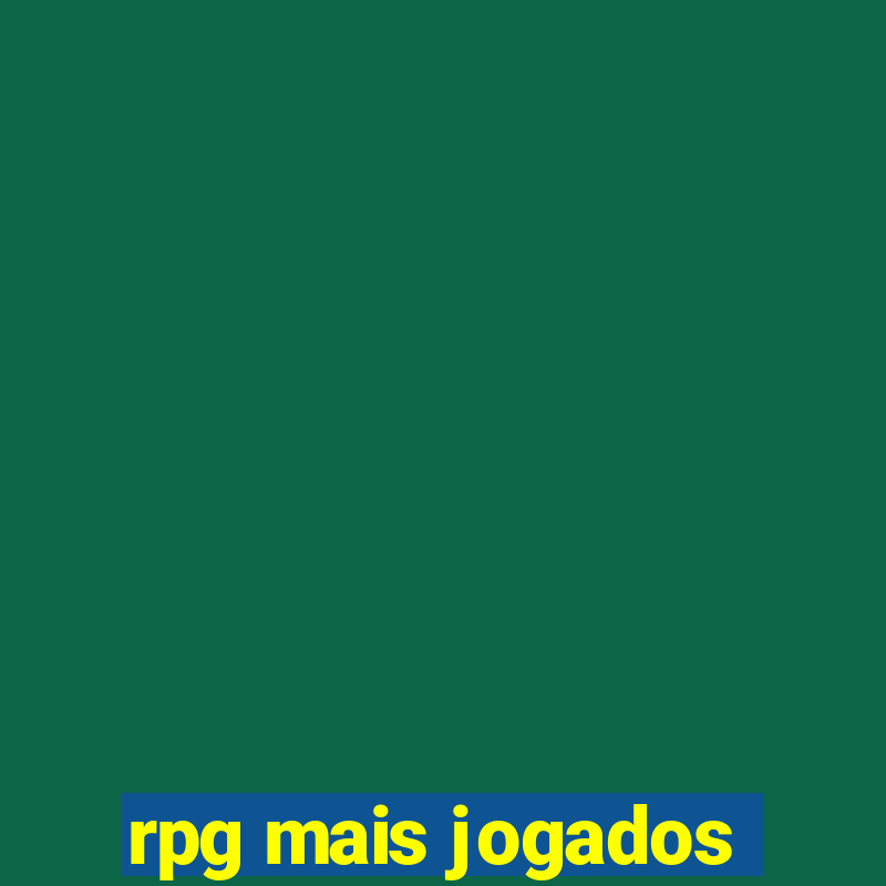 rpg mais jogados