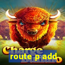 route p add