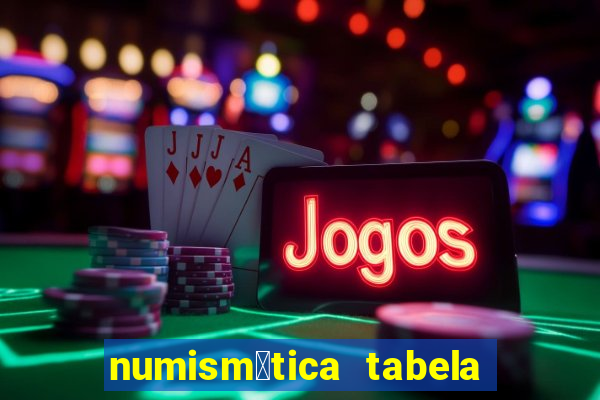 numism谩tica tabela de pre莽os