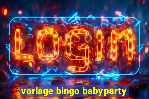 vorlage bingo babyparty